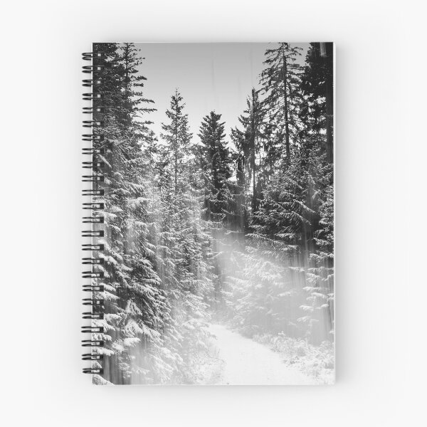 Item preview, The Silent Path: Mystical Black and White Winter Forest designed and sold by photossmirnov.