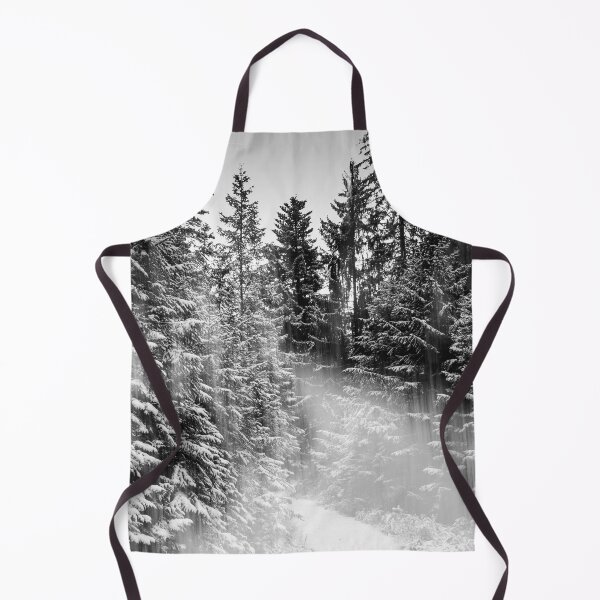 Item preview, The Silent Path: Mystical Black and White Winter Forest designed and sold by photossmirnov.