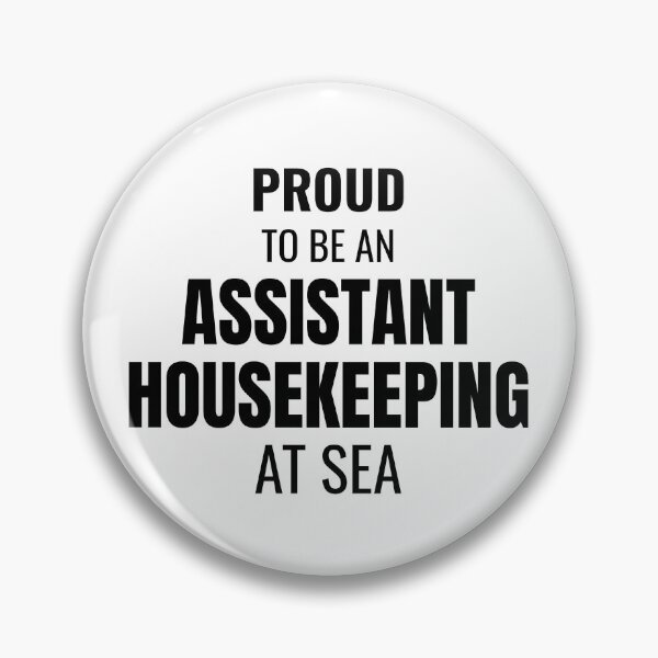 Item preview, Proud to be an Assistant Housekeeping at Sea (Black) designed and sold by ShipCrewNation.