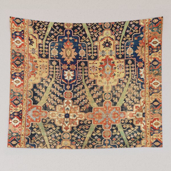 Aperçu de l'œuvre Tapis Persan avec Arbre et Cartouche créée et vendue par Vicky Brago-Mitchell®.