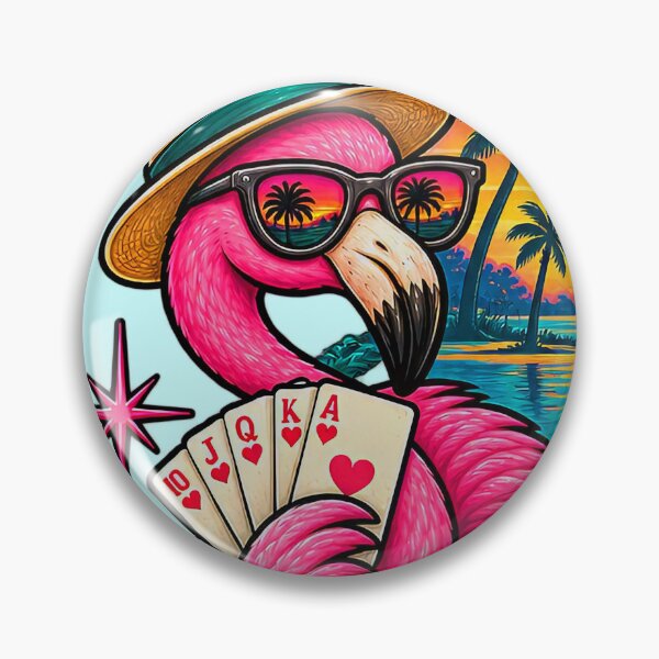 Item preview, Flamingo Motor Court Retro Poker T-Shirt  designed and sold by Stellura Designs.