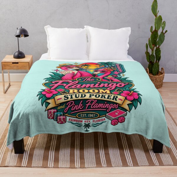 Item preview, Flamingo Motor Court Retro Poker T-Shirt designed and sold by Stellura Designs.