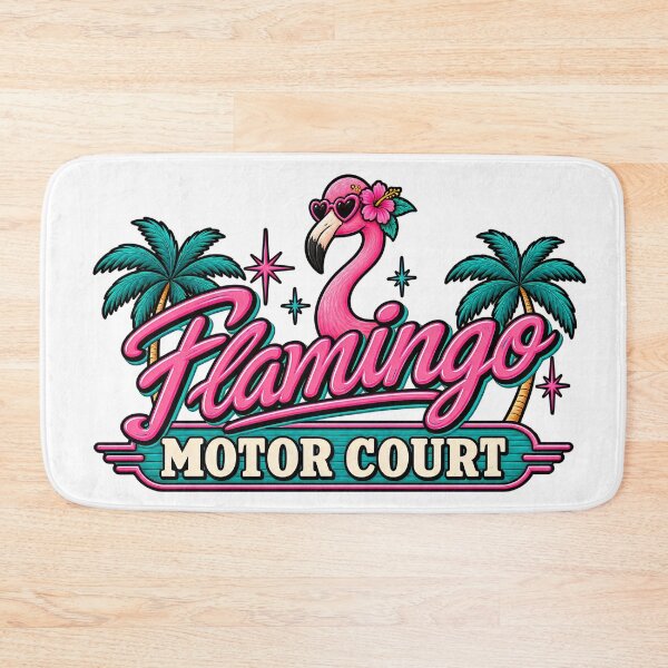 Item preview, Flamingo Motor Court Retro Poker T-Shirt  designed and sold by Stellura Designs.