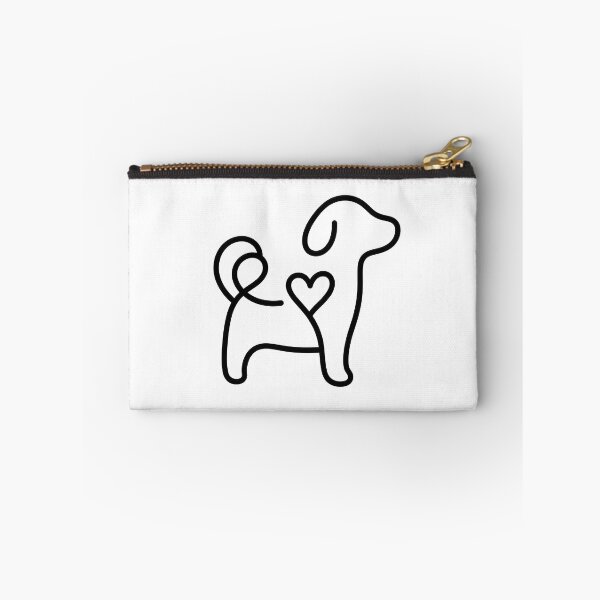 Item preview, Minimalist Dog with Heart - One Line Art Design designed and sold by SimpleLinesCo.
