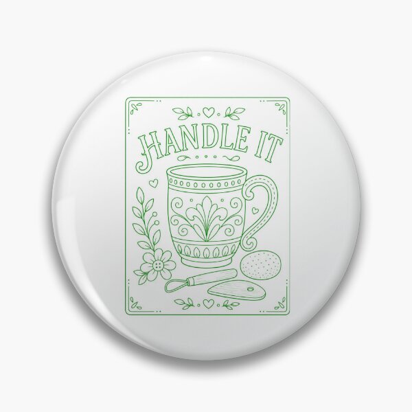 Item preview, Handle it Pottery Mug Green designed and sold by SamanthaLPottery.