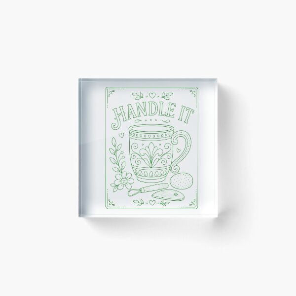 Item preview, Handle it Pottery Mug Green designed and sold by SamanthaLPottery.