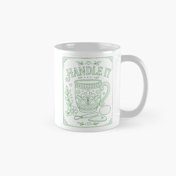Item preview, Handle it Pottery Mug Green designed and sold by SamanthaLPottery.