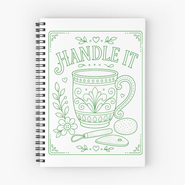 Item preview, Handle it Pottery Mug Green designed and sold by SamanthaLPottery.