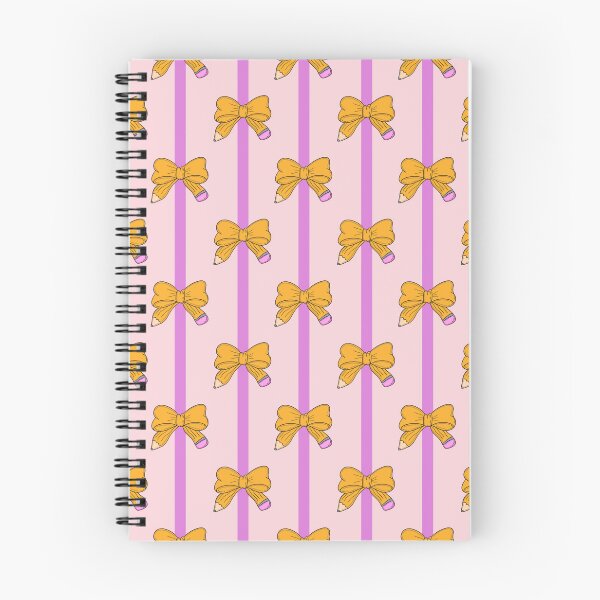 Item preview, Pencil Perfect Bows Pink School Pattern designed and sold by CI Creative Design LLC.