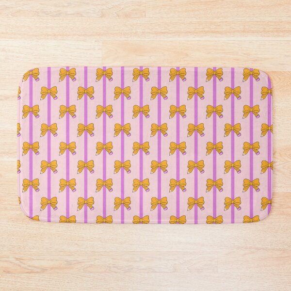 Item preview, Pencil Perfect Bows Pink School Pattern designed and sold by CI Creative Design LLC.