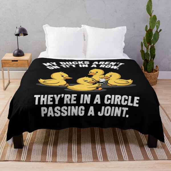 Item preview, My Ducks Aren't In A Row They're In A Circle Passing A Joint - Funny Stoner Humor designed and sold by w66aboo.