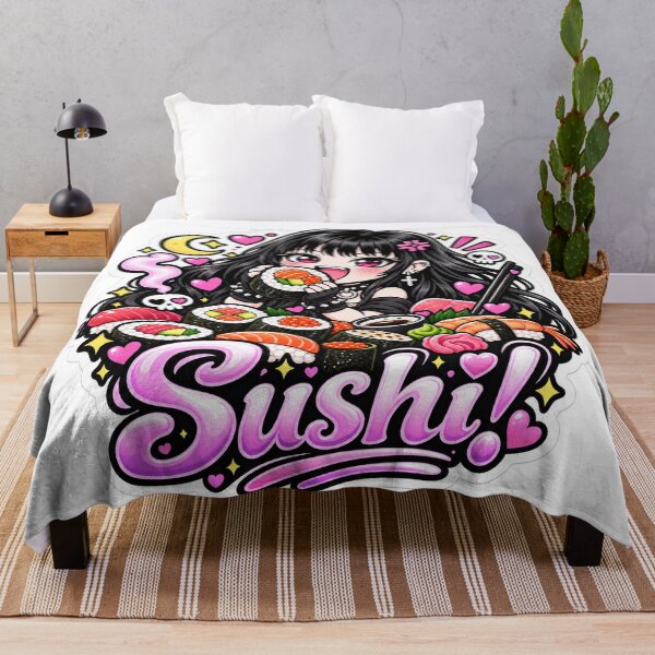 Item preview, Goth Food Gremlin Loves Sushi designed and sold by AnnekeJordaan.