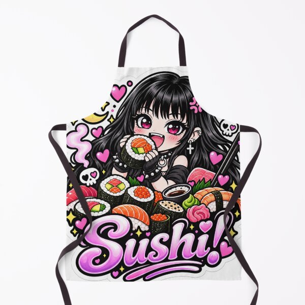 Item preview, Goth Food Gremlin Loves Sushi designed and sold by AnnekeJordaan.