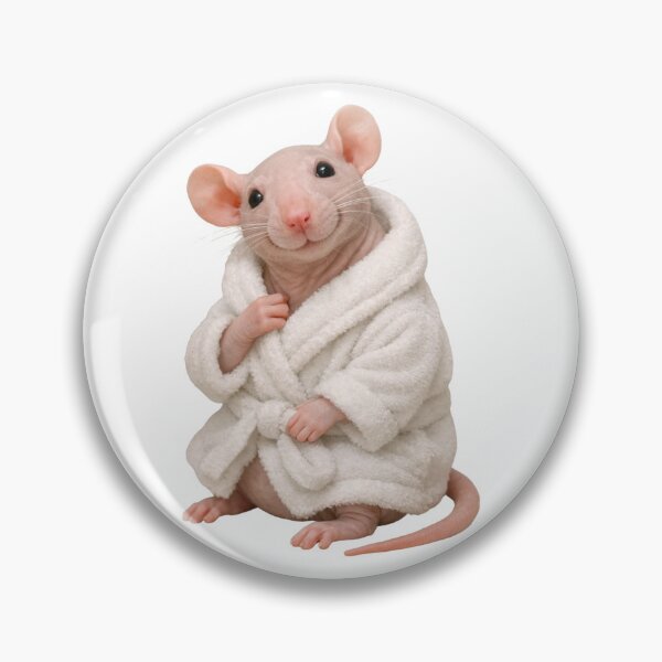 Item preview, Relaxing Bathrobe Hairless Rat designed and sold by Sillytoe.