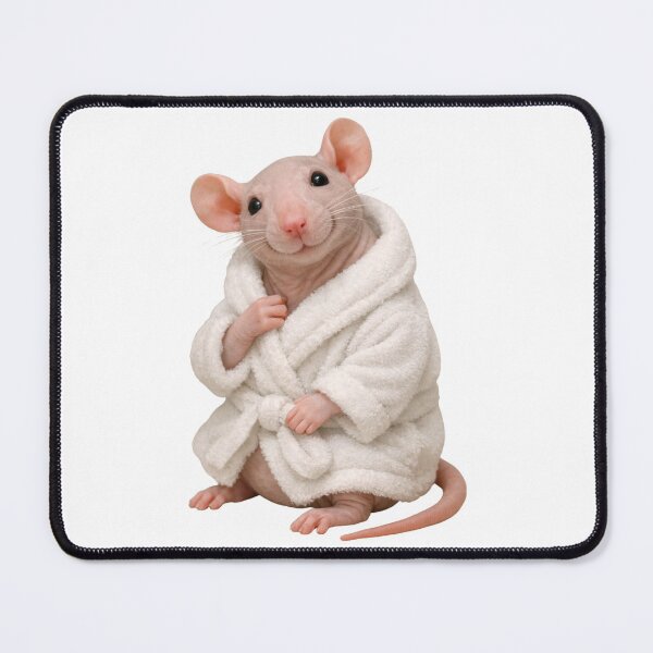 Item preview, Relaxing Bathrobe Hairless Rat designed and sold by Sillytoe.