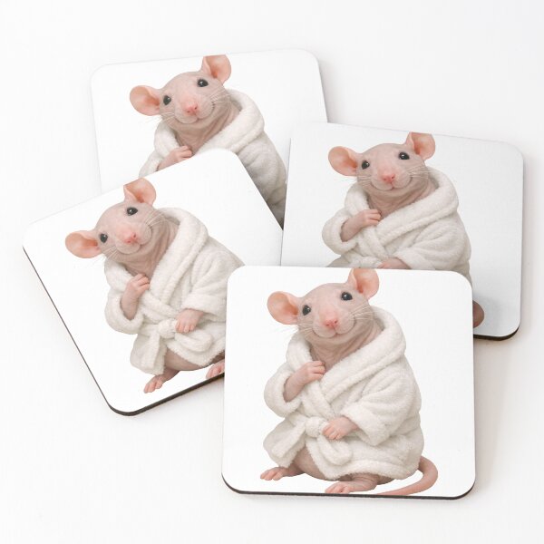 Item preview, Relaxing Bathrobe Hairless Rat designed and sold by Sillytoe.