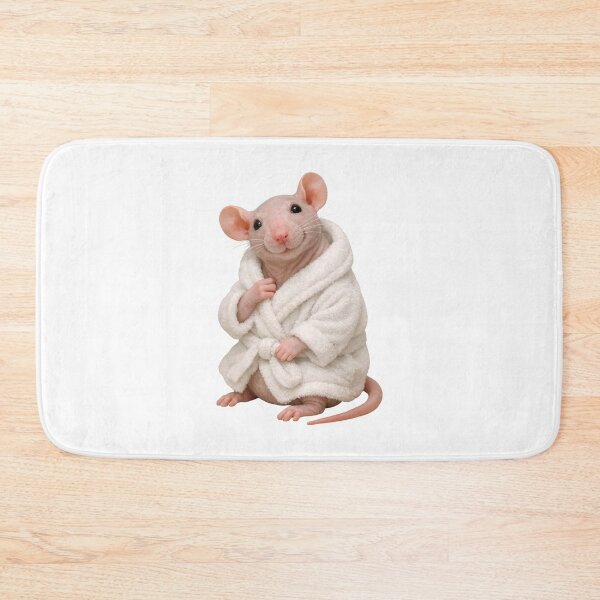 Item preview, Relaxing Bathrobe Hairless Rat designed and sold by Sillytoe.