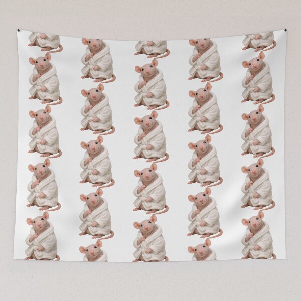 Item preview, Relaxing Bathrobe Hairless Rat designed and sold by Sillytoe.
