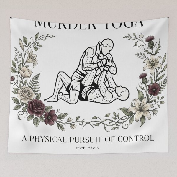 Item preview, Floral Chokehold Aesthetic Murder Yoga BJJ designed and sold by Martial-Art-23.