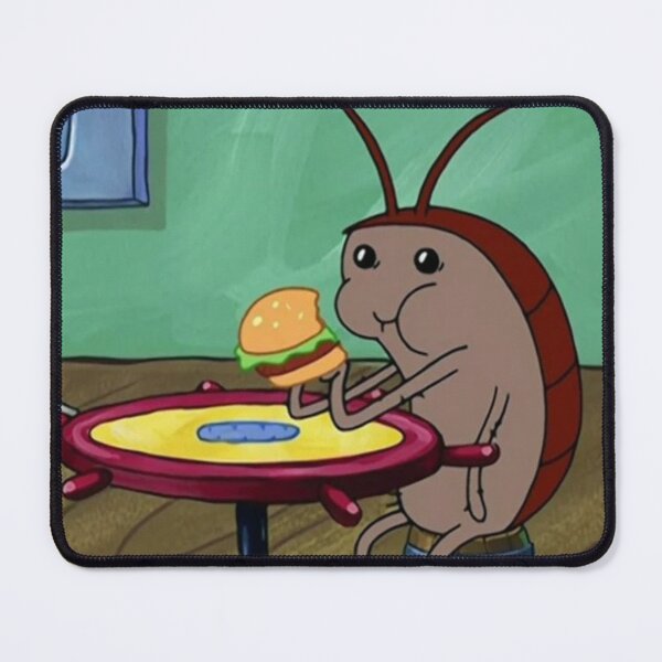 Item preview, Tiny Cockroach Enjoying a Burger Meme Art Print designed and sold by DynamicGrace.