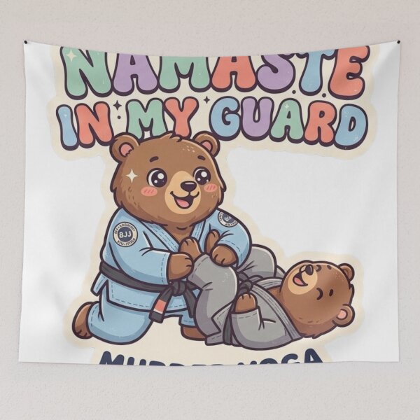 Item preview, Namaste In Guard Funny Murder Yoga BJJ designed and sold by Martial-Art-23.