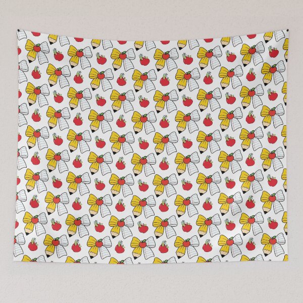 Item preview,  Cute Back to School Pencil Apple Seamless Pattern – Kawaii School Supplies Design designed and sold by BigDigital.