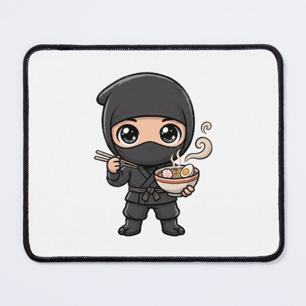Item preview, Cute Chibi Ninja Eating Ramen designed and sold by VFXguy.