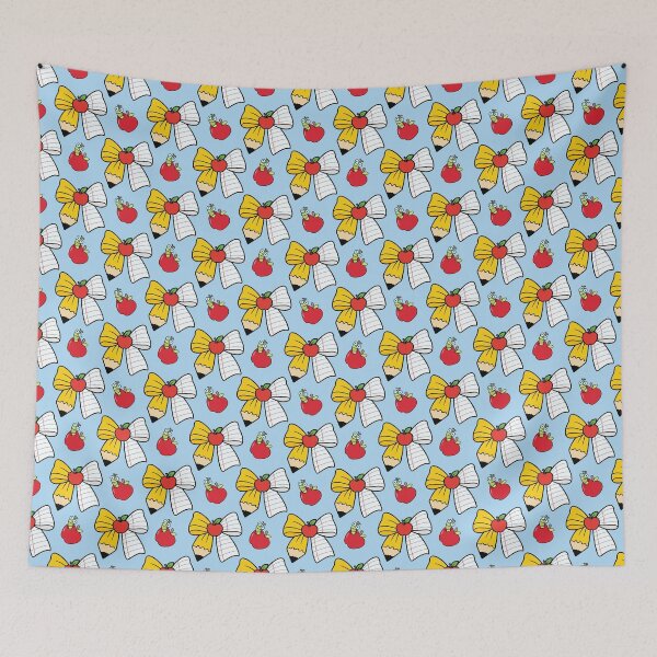 Item preview,  Cute Back to School Pencil Apple Seamless Pattern – Kawaii School Supplies Design designed and sold by BigDigital.