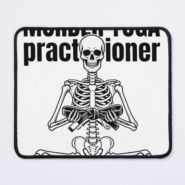 Item preview, Skeleton Lotus Pose Murder Yoga BJJ Design designed and sold by Martial-Art-23.