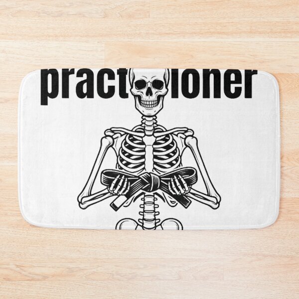 Item preview, Skeleton Lotus Pose Murder Yoga BJJ Design designed and sold by Martial-Art-23.