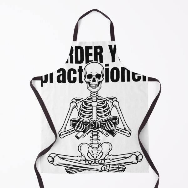 Item preview, Skeleton Lotus Pose Murder Yoga BJJ Design designed and sold by Martial-Art-23.