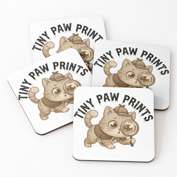 Item preview, ute Detective Cat – Tiny Paw Prints | Kawaii Cat Lover Giftift designed and sold by PrintforDesign.