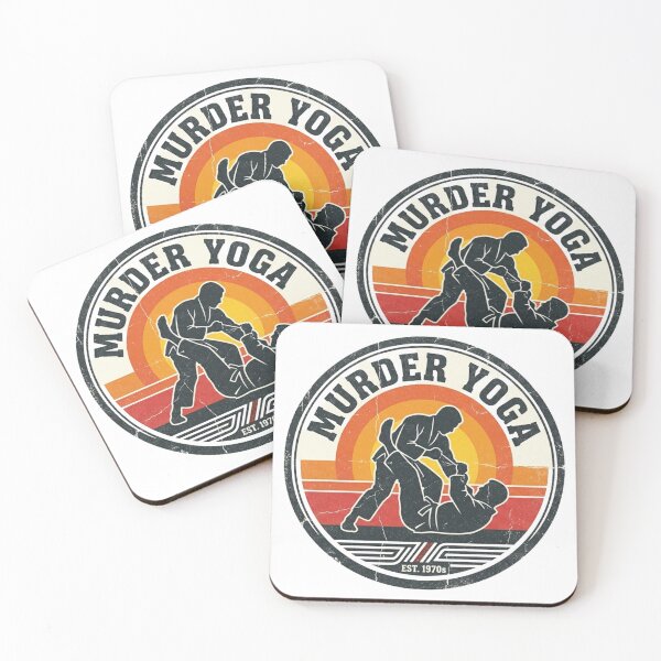 Item preview, Retro Vintage Murder Yoga BJJ Grappling Art designed and sold by Martial-Art-23.