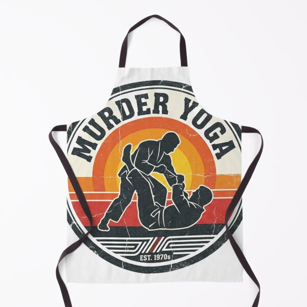 Item preview, Retro Vintage Murder Yoga BJJ Grappling Art designed and sold by Martial-Art-23.