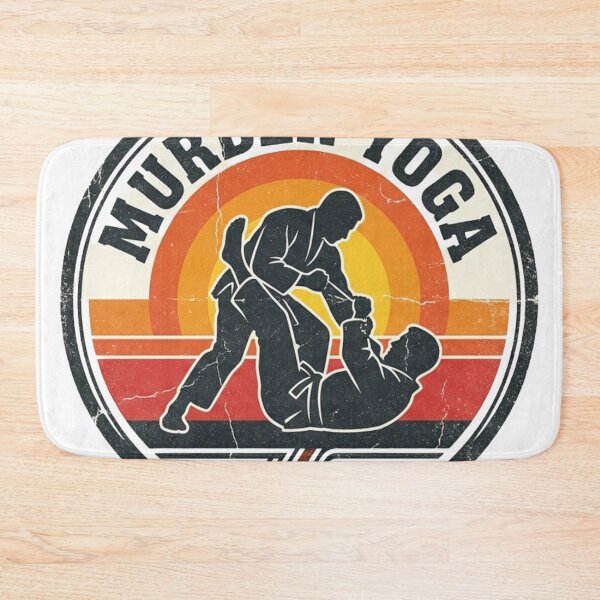 Item preview, Retro Vintage Murder Yoga BJJ Grappling Art designed and sold by Martial-Art-23.
