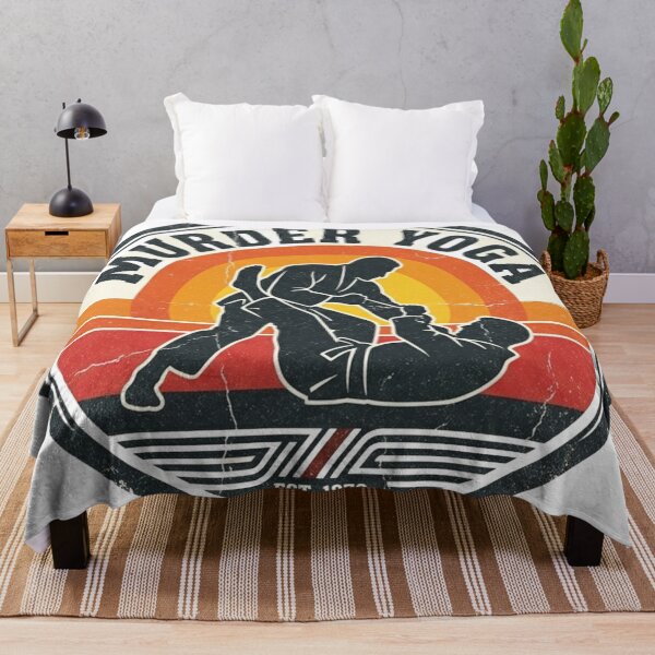Item preview, Retro Vintage Murder Yoga BJJ Grappling Art designed and sold by Martial-Art-23.
