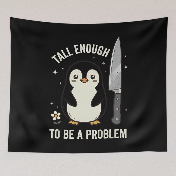 Item preview, Copy of Tall Enough To Be A Problem - Funny Penguin Knife Design designed and sold by w66aboo.