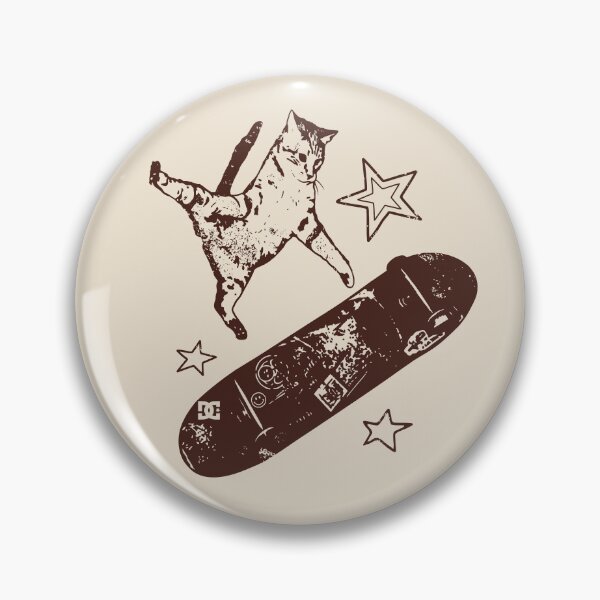 Item preview, Skateboard Cat Y2K 90s Aesthetic Vintage Kitten designed and sold by Darkifun.