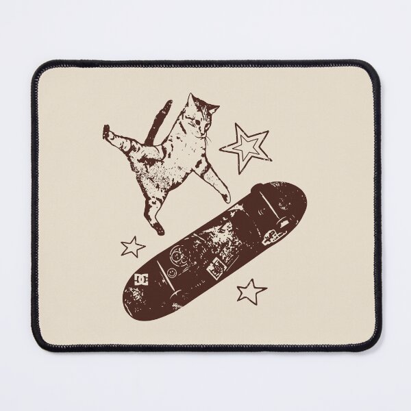 Item preview, Skateboard Cat Y2K 90s Aesthetic Vintage Kitten designed and sold by Darkifun.