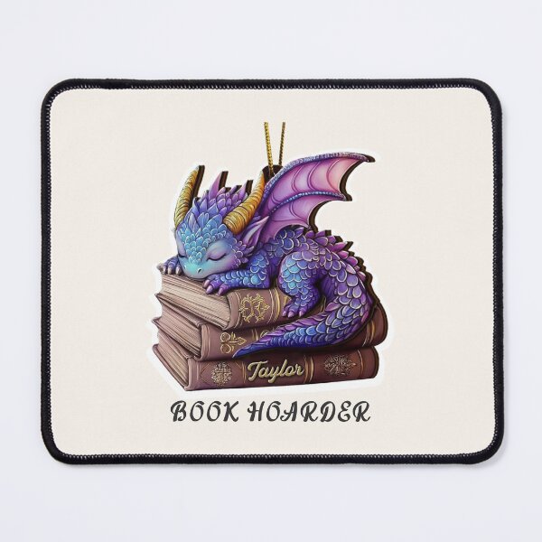 Item preview, Book Hoarder Cute Fantasy Dragon Sleeping On Books designed and sold by Joshbrowny.