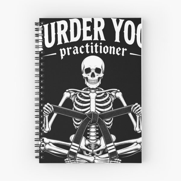 Item preview, Skeleton Lotus Pose Murder Yoga BJJ Design designed and sold by Martial-Art-23.