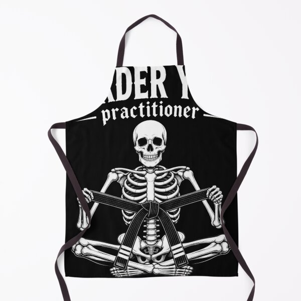 Item preview, Skeleton Lotus Pose Murder Yoga BJJ Design designed and sold by Martial-Art-23.