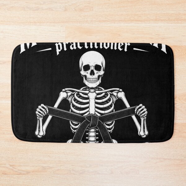 Item preview, Skeleton Lotus Pose Murder Yoga BJJ Design designed and sold by Martial-Art-23.