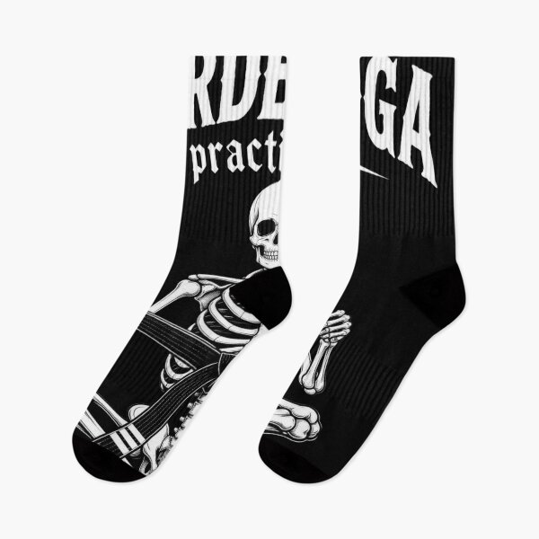 Item preview, Skeleton Lotus Pose Murder Yoga BJJ Design designed and sold by Martial-Art-23.