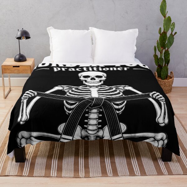 Item preview, Skeleton Lotus Pose Murder Yoga BJJ Design designed and sold by Martial-Art-23.