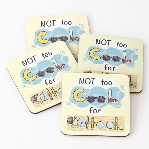 Item preview, "Not too cool for school" (v2) designed and sold by Can-See-Zee.