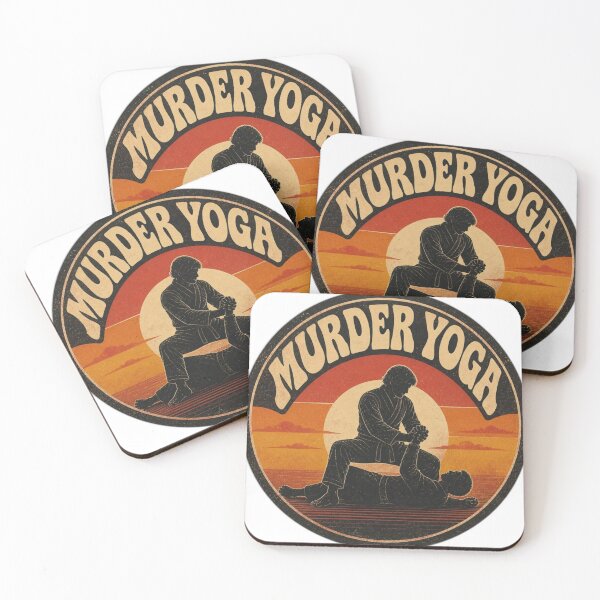 Item preview, Retro Vintage Murder Yoga BJJ Grappling Art designed and sold by Martial-Art-23.