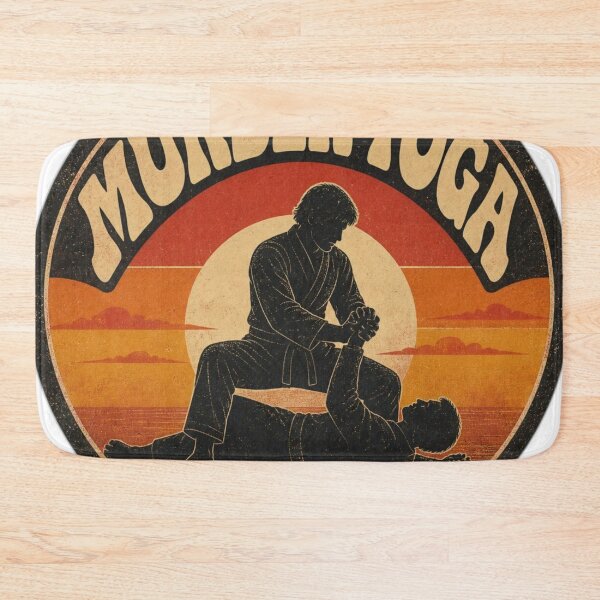 Item preview, Retro Vintage Murder Yoga BJJ Grappling Art designed and sold by Martial-Art-23.