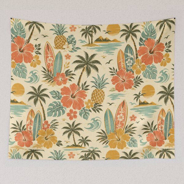 Artikelvorschau, Vintage Hawaii Sommer entworfen und verkauft von PoloPrintsUK.