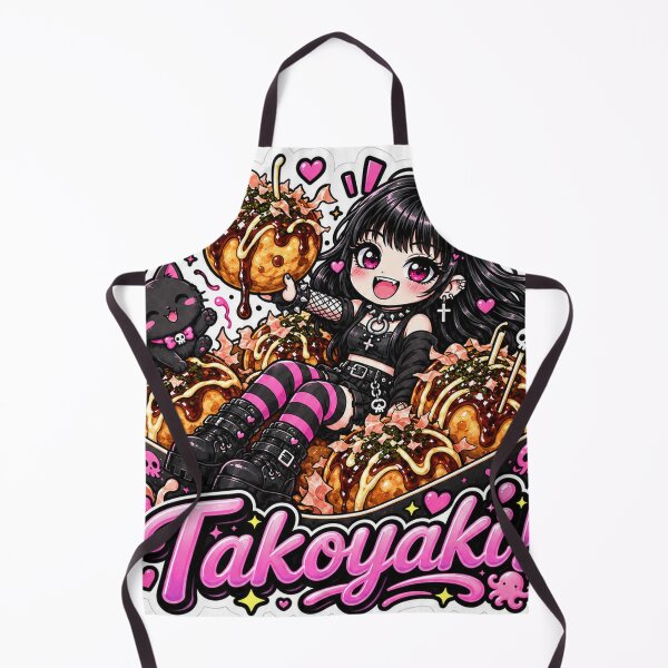 Item preview, Goth Food Gremlin Loves Takoyaki designed and sold by AnnekeJordaan.